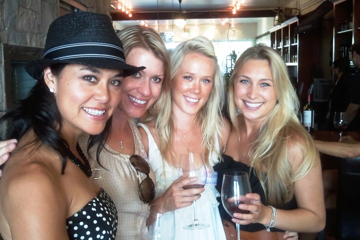 Girlfriends enjoy a winery tour in San Diego